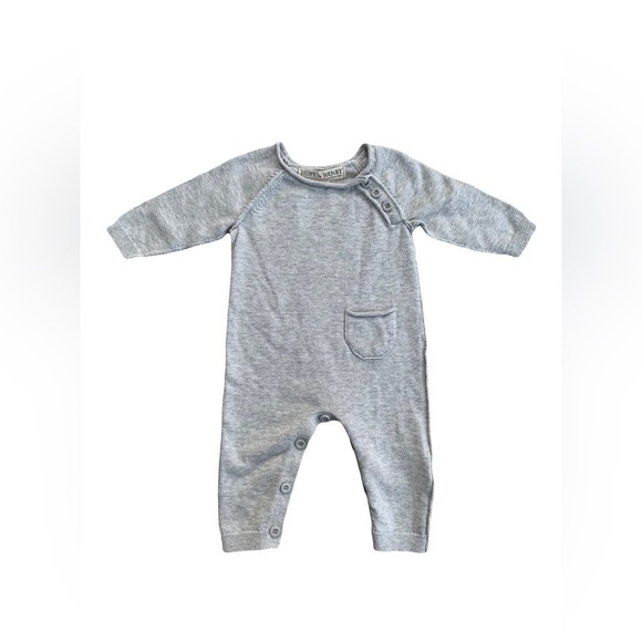 Hope & Henry 0-3 Months Raglan Sweater Romper from Organic Cotton - Picture 1 of 7